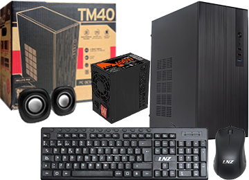 Kit Gabinete Sentey Tm40 Fuente 600w Miniatx Microatx 1x80mm Trasero 280x160x350mm Vga Hasta 260mm Cpu Hasta 135mm Teclado / Mouse / Parlantes Incluidos
