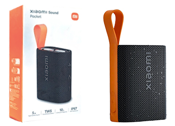 Parlante Xioami Sound Pocket 5w Tws Ip67 Microfono Bluetooth 5.4 Bateria 1000mah Incluye Cable Usb Tipo C Negro