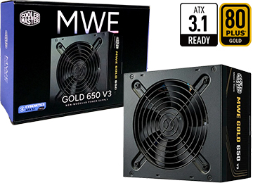 Fuente Cooler Master 650w V3 Mwe Gold 750 V2 80 Plus Gold Atx3.1 +12v 54a 20+4pines 2x8pines 4x6+2pines 6xsata 3xmolex Negro