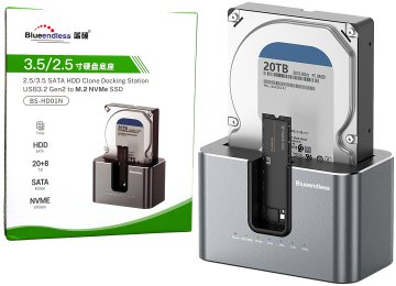 Carry Disk Clonador 2.5 3.5 A M2 Nvme Usb 3.0 Blueendless Clonacion Offline Incluye Cargador 12v 3a Cable Usb Con Adaptador A Usb Tipo C