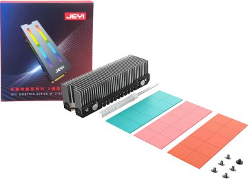 Disipador Disco M2 Ssd Sata Nvme 22x80mm Jeyi Rgb Conector De Sata A Rgb Incluye Destornillar Tornillos Y 3 Termal Pad De Distintos Grosores
