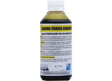 Cloruro Ferrico Delta Cl2 500cc Concentrado Para El Grabado De Impresos