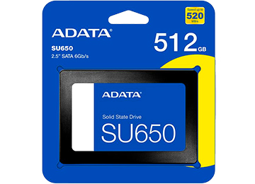 Disco Solido Ssd 512gb 2.5 Sata Iii Adata Ultimate Su650 Lectura 520mb Escritura 450mb