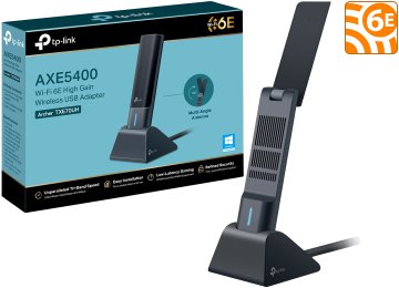 Placa De Red Wifi Usb Tp-Link Archer Txe70uh Axe5400 Wifi 6e Dual Band 2.4ghz 574mbps 5ghz 2402mbps 6ghz 2402mbps Alta Potencia