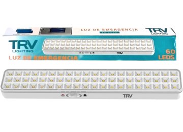 Luz De Emergencia Trv 60 Leds Bateria 4000mah Autonomia Alta 5hs Baja 10horas Dimensiones 30x55x342mm