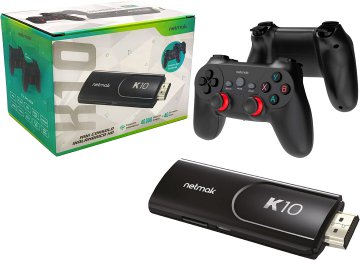 Consola Juegos Netmak Nm-k10 Ps1 Psp N64 Dreamcast Gboy Snes Family Sega 40000 Juegos 1xhdmi 2 Joysticks Inalambricos Utliza 1xaaa 2 En Total No Incluidas Incluye Microsd 64gb Cable Micro Usb