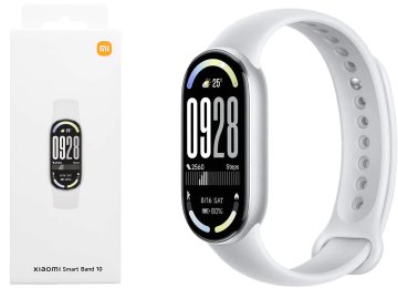 Smartband Xiaomi Mi Band 10 Ritmo Cardiaco Sueno Estres Oximetro Notificaciones Acelerometro Giroscopio Sumergible 5atm 150 Modos Deportes Brujula Bluetooth 5.4 Bateria 233mah 1.72 Pulgadas Plateada