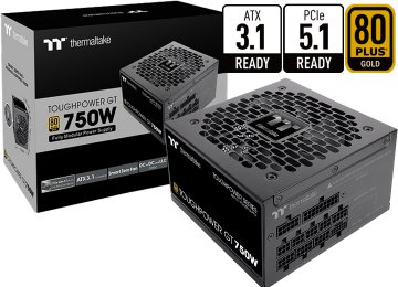 Fuente Thermaltake Toughpower Gt 750w Pcie5 80 Plus Gold Atx 3.1 Pcie 5.0 Modular +12v 62.5a 1x24pines 2x8pinescpu(4+4) 2x8pinespcie(6+2) 1xpcie(16pines) 6xsata 4xmolex Negra