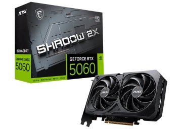 Placa De Video Msi Rtx 5060 Shadow 8gb Gddr7 3xdisplayport 1xhdmi 128bit 2x Dlss4 2x Oc - Requiere Alimentacion Conector 8 Pines