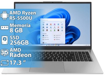 Notebook Gateway Amd Ryzen 5 5675u 8gb 256gb 1920x1080 17.3 Pulgadas Win11 Y Teclado En Ingles Plateada - Reacondicionada - Outlet - Minimos Detalles Esteticos