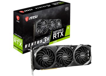 Placa De Video Msi Rtx3080 Ventus 3x 10gb Gddr6 1xhdmi 3xdisplayport - Requiere Conector 2x8pines - Outlet - Usada - Sin Detalles Esteticos Con Garantia En Caja