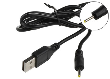 Cable Cargador Usb A Plug 2.5x0.7mm