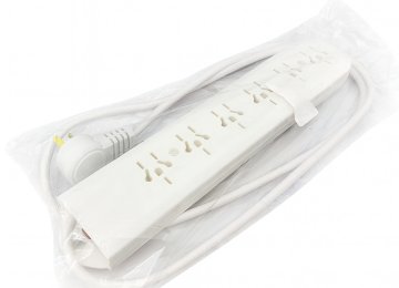 Zapatilla De Corriente 220v 6 Bocas Multinorma Cable 1.5mts Hasta 10a Corta Corriente