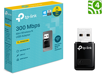 Placa De Red Wifi Usb Tp-Link Tl-Wn823n Mini 300mbps