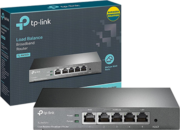 Router Tp-Link Tl-R470t+ Balanceo De Carga 10/100 Mbps Control Ancho De Banda Portal Captivo