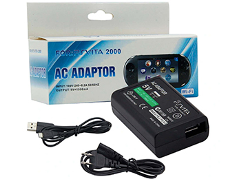 Transformador Ps Vita Psvita 5v 1.5a Incluye Cable De Alimentacion Y Cable Usb A Micro Usb