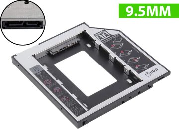 Caddy Secundario Lectora Sata Slim A Disco Sata 2.5 Altura 9.5mm