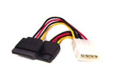 Cable De Fuente Adaptador - 1 Molex M A 2 Sata