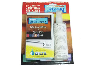 Kit Limpia Pantalla Delta Compitt Kleen Lpk Screen 120cc + 8 Panos De 30cm X 30cm