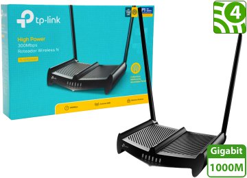 Router Wifi Tp-Link Tl-Wr841hp 300mbps 2 Antenas 9dbi Alta Potencia 1 Watt Funcion Repetidor