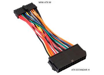 Adaptador Fuente Atx 24 Pines H A Mini Atx 24 Pines M