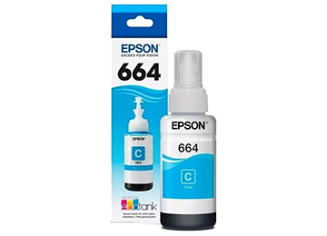 Tinta Epson T664220 664 70ml Cyan L110 L120 L200 L210 L220 L300 L310 L350 L355 L365 L375 L380 L395 L396 L455 L475 L495 L555 L565 L575 L606 L655 L656 L1300 L1455 Original