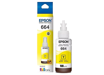 Tinta Epson T664420 664 70ml Amarilla L110 L120 L200 L210 L220 L300 L310 L350 L355 L365 L375 L380 L395 L396 L455 L475 L495 L555 L565 L575 L606 L655 L656 L1300 L1455 Original