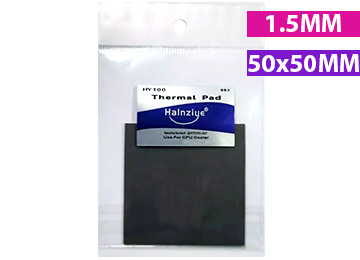Silicona Termal Pad Halnziye Hy100 50x50x1.5mm 3w/m-k Para Mother Placa De Video Chipset Gpu Ic Ssd Ram Thermal Thermalpad