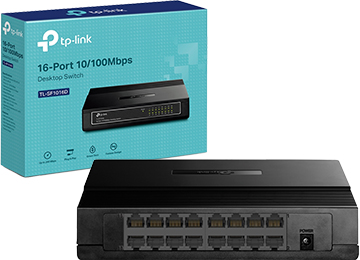 Switch De Red 16 Puertos Tp-Link Tl-Sf1016d 10/100