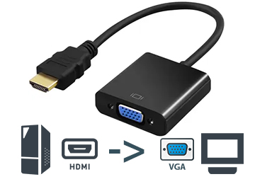 Adaptador Hdmi M A Vga H - No Es Bidireccional Hasta 1920x1080 - No Funciona En Consolas