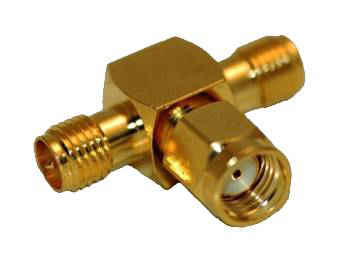 Adaptador Divisor 1 Rp-Sma Rosca M Interior H A 2 Rp-Sma Rosca H Interior M