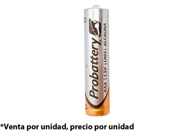 Pila Alcalina Aaa Probattery Precio X Pila Unidad El Blister Trae 2 Pilas Blister De Carton