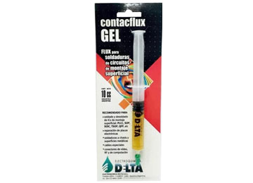 Flux Delta Contacflux Gel En Jeringa 10cc Para Circuitos De Montaje Superficial