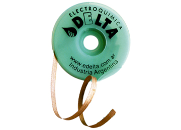 Malla Desoldante Delta De 2.5mm En Rollo De 1.50m