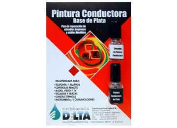 Pintura De Plata Delta Plch 6g Para Trazas Conductoras Y Reparaciones