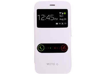 Flip Cover Motorola Moto G S-view Blanco