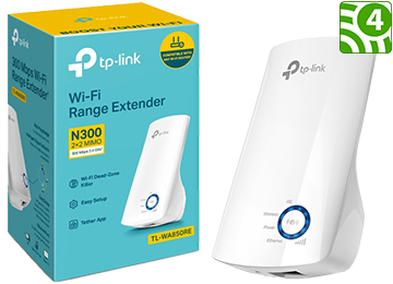 Repetidor Amplificador Tp-link Tl-wa850re 2.4ghz 300mbps Blanco