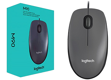 Mouse Logitech M90 Dark Midnight Gris / Negro Usb