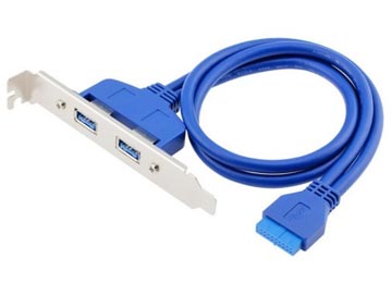 Bracket Chapa Slot Usb De 2 Puertos 3.0 A 19 Pines Mother