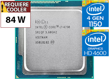 Procesador Intel Haswell I7-4790 4ghz 4 Nucleos 8 Hilos 8mb Cache Intel Hd4600 84w 1150 - Outlet - Usado - Oem - Sin Caja Ni Cooler Ventilador
