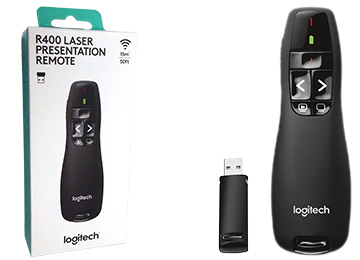 Puntero Presentador Digital Logitech R400 - Laser Rojo