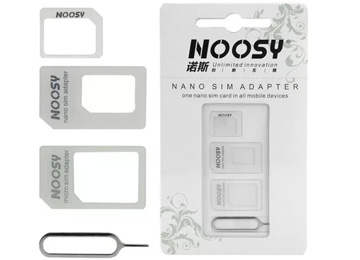 Adaptador 3 En 1 Microsim Nano Sim Noosy