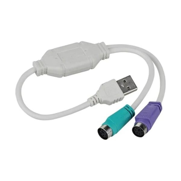 Cable Adaptador Usb a Ps2 Hembra Mouse y Ps2 Hembra Teclado
