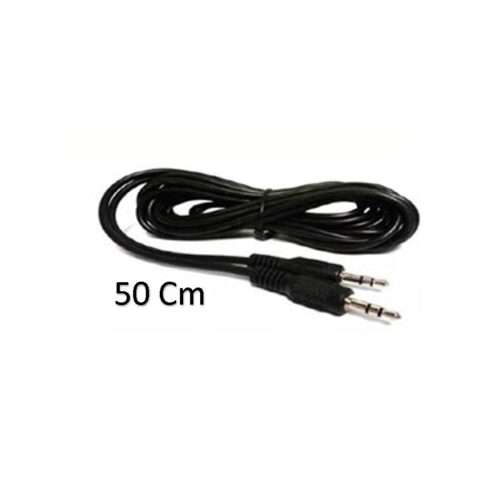 Cable De Audio Plug Macho a  Plug Macho 3.5 Mm Stereo 50 Cm Cable Auxiliar