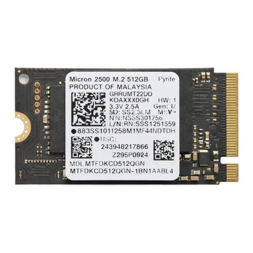 Disco Sólido Oem Ssd Micron 512gb M.2 2242 Pcie Nvme Negro M2