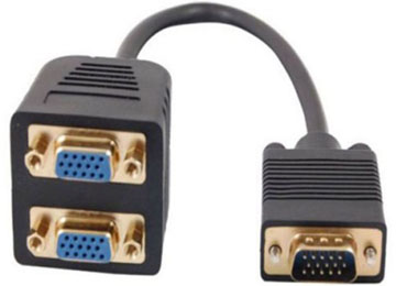 Cable Divisor Splitter Pasivo Vga M A 2 Vga H
