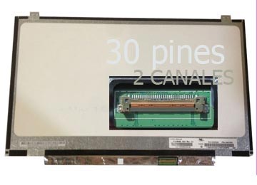 Pantalla 14 Led Slim 30 Pines Edp 2 Canales 1366x768 Display Agarre Arriba Y Abajo