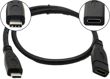Cable Usb Tipo C Extension Alargue 1.5 Mts