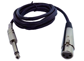 Cable De Audio - Plug 6.5 M A Canon H 1.8 Mts Para Microfono