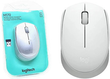Mouse Logitech M170 Inalambrico Plateado Con Blanco